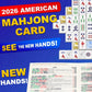 Cotftr Mahjong Cards 2026, 4 PCS Mah Jongg Card Large Print, Easy to Read Rule Cards for Mah Jongg, Perfect Mahjong Accessories and Gifts for Mahjong