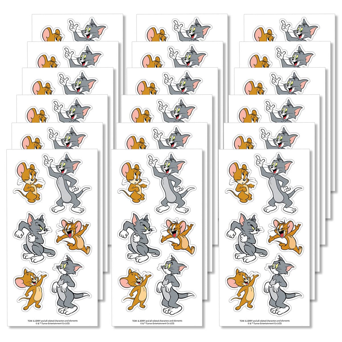 Paper House Productions Tom & Jerry Sticker Sheets Multipack (Pack of 18 Sheets)