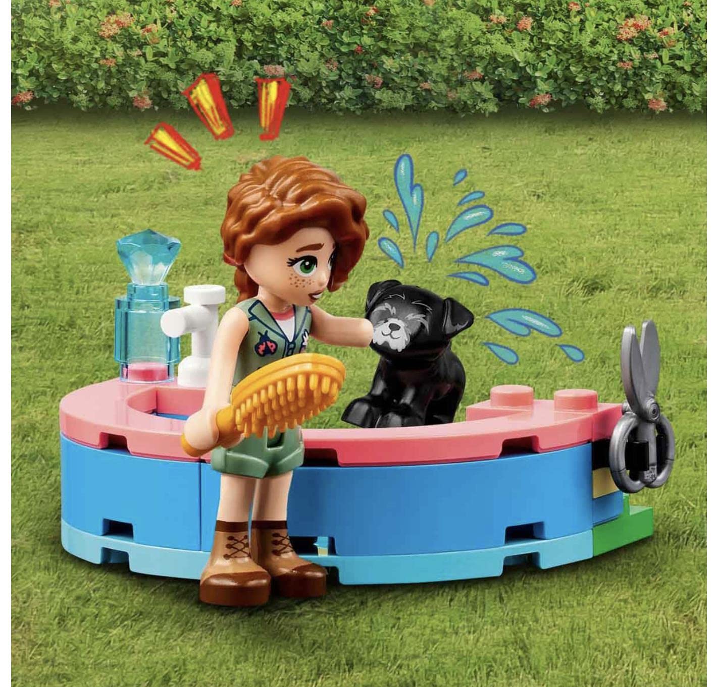 Lego Friends Dog Rescue Center 41727, Pet Animal Playset for Kids Ages 7 Plus Years Old with 2023 Series Characters Autumn and Zac Mini-Dolls, Toy Vet