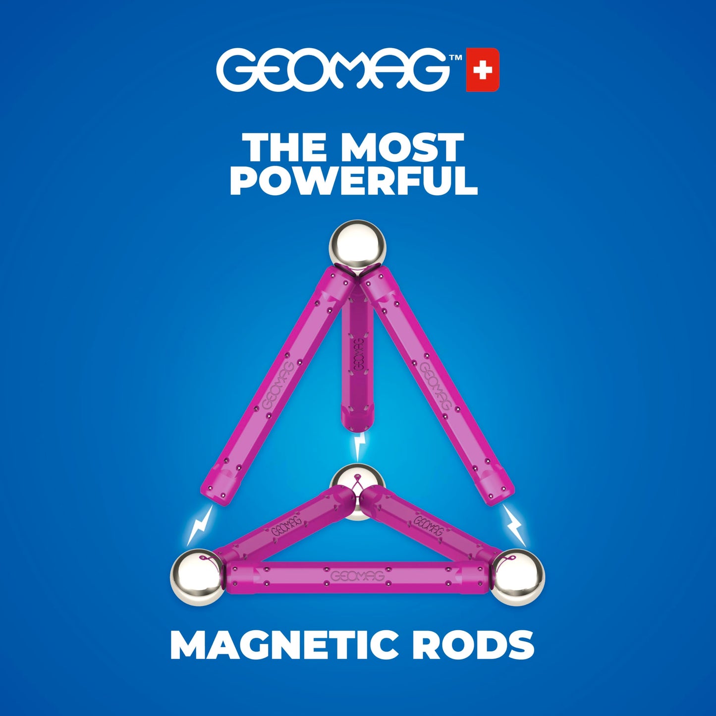 Geomag Masterbox Magnetic Toys for Kids Ages 8+, 192pc Purple Educational STEM Magnets for Kids - Swiss-Made Magnetic Blocks, Tiles and Building Toys