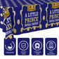 Junliang A Little Prince Royal Crown Tablecloth Blue Gold Dot Sequin Printed Table Cover Decoration for Little Prince Theme Party Kids Boy Baby Shower