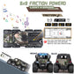i diy Military Vehicle & Police Car Toy Set with Sound Lights Music, 4 Army Men Action Figures & K9 Dog - Friction Powered Battle Playset for Kids