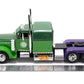 Jada Hollywood Rides 1:24 Scale Die-Cast 1992 Peterbilt 379 Big Rig Box Hulk Edition - Opening Doors, Rubber Tires, Detailed Interior - Marvel