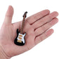Dselvgvu Wooden Miniature Electric Guitar with Stand and Case Mini Musical Instrument Electric Guitar Replica Collectible Figurines Model Home