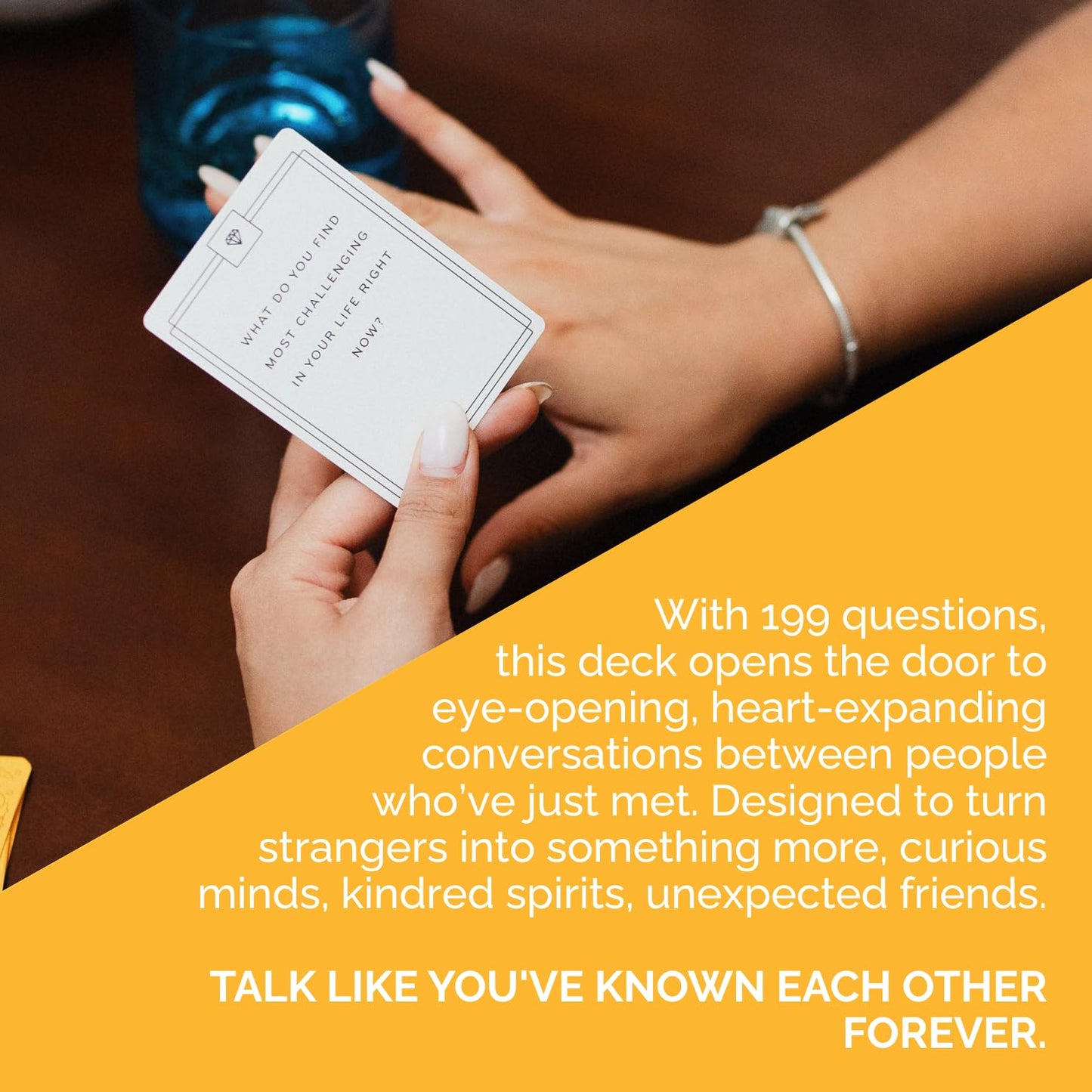 {THE AND} Strangers Edition - Conversation Starter Card Game - Fun Getting to Know You Game - Ice Breakers to Reduce The Space Between You