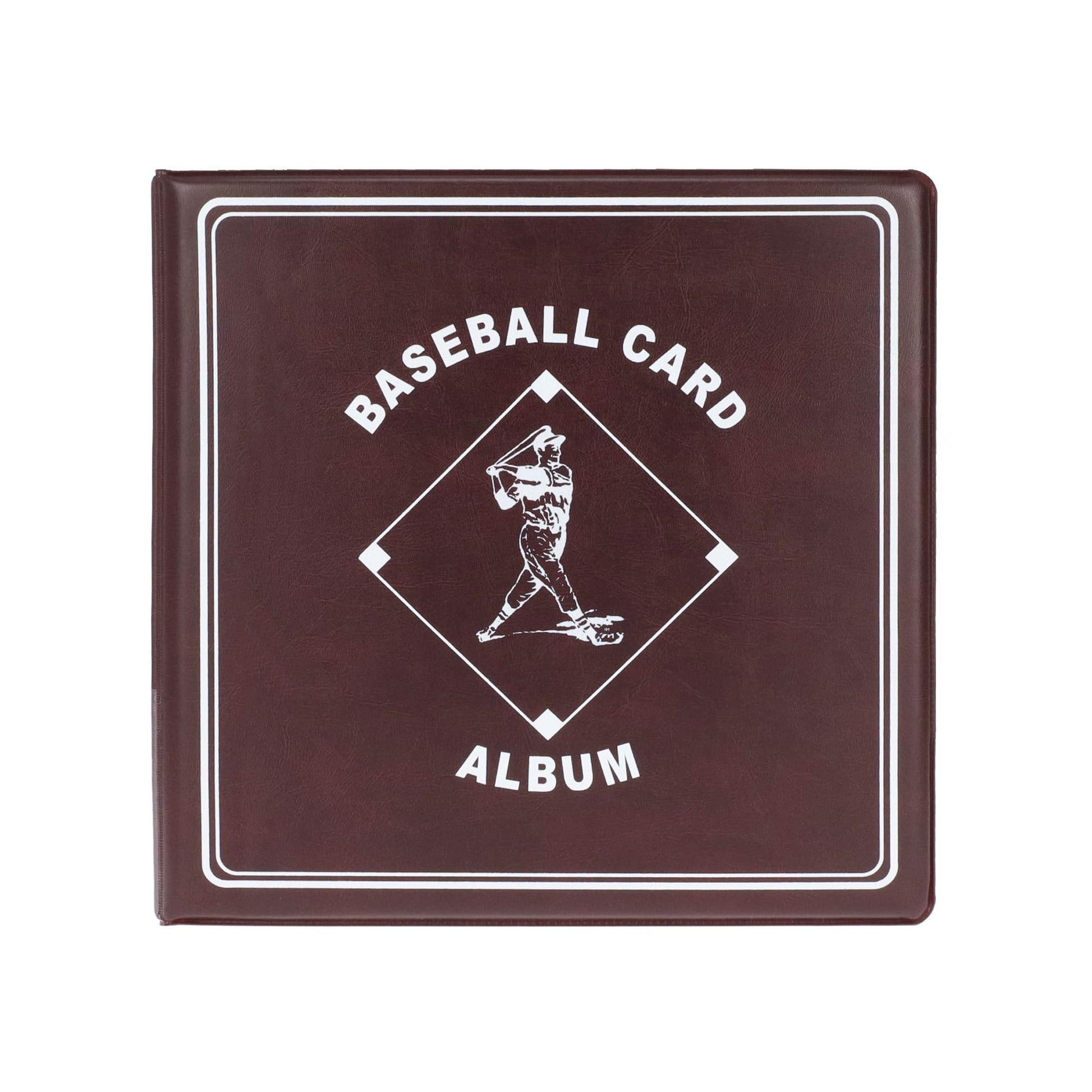 BCW Supplies Baseball 3" Album - Burgundy | Premium Durable Binder for 90 Baseball Cards Heavy-Duty D-Ring, Lasting Durability, and Classic Display |
