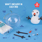 Dan&Darci Snowman Making Kit for Kids - Build a Snow Man Craft Kits for Girls, Boys, Toddlers Ages Kid Winter Christmas Crafts Activities Stocking