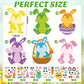 Sealmic Easter Bunny Craft Kit for Kids DIY Make Your Own Bunny Card Set Happy Easter Egg Bunny Sticker for Kids Decoration Holiday Celebration