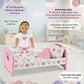 Emily Rose 18 Inch Doll Bed w/Reversible Bedding & Matching 2PC Pajamas