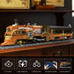 Mould King 12046 Steampunk Train Building Set, Western Train with Track, Buildable Model with Battery, Display Model Toy for Adults Collection