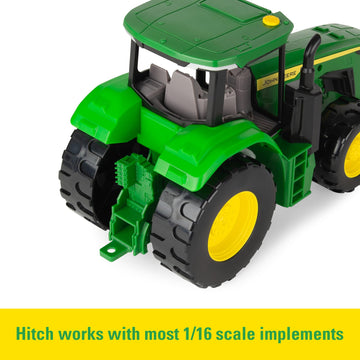 TOMY John Deere Lights & Sounds Tractor Toy - Free-Rolling Wheels and Realistic Electronic Lights and Engine Sounds - Indoor or Outdoor Play - Kids