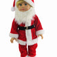 American Fashion World Santa Claus Christmas Outfit for 18-Inch Dolls | Premium Quality & Trendy Design | Dolls Clothes | Outfit Fashions for Dolls