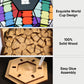 Official FIFA World Cup 2026 Trophy Building Set - 3D Wooden Trophy Puzzle, 165-Piece DIY Building Model Craft Kit, Collectible Sports Decor & Gift
