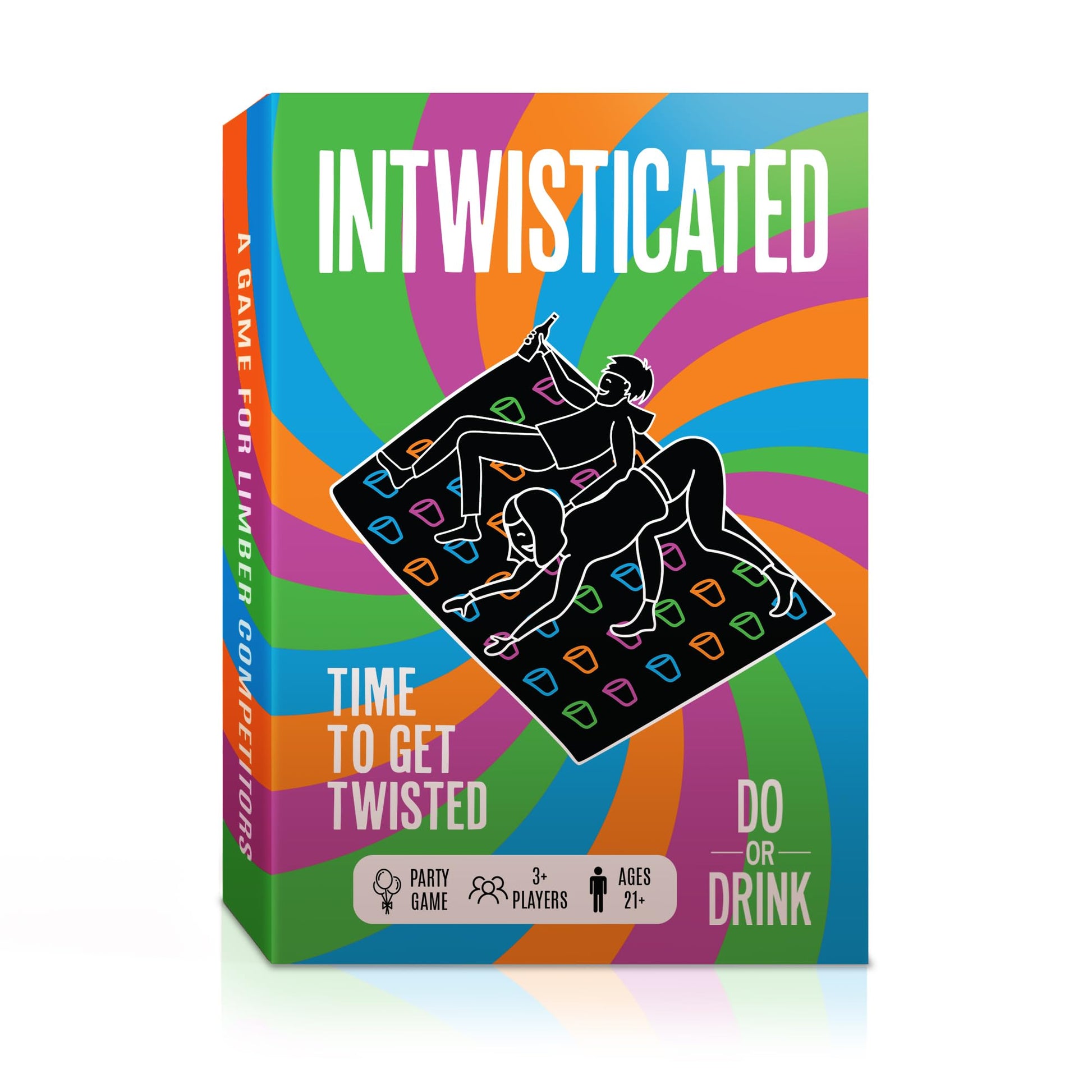 Do or Drink Intwisticated - Adult Games with Twists and Tangles - Fun Party Games with Play Mat, 150 Challenge Cards and 2 Dice - Great Gift for Game