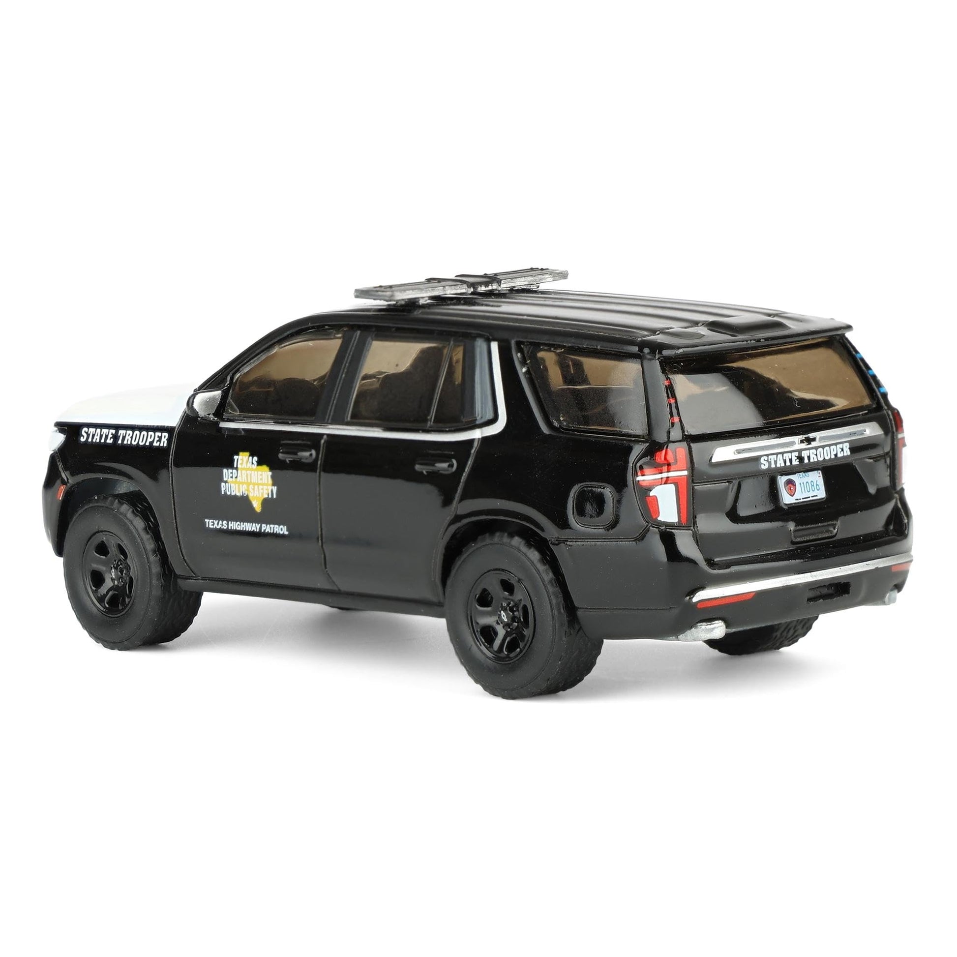 Greenlight 1/64 2024 Chevrolet Tahoe Police Pursuit Vehicle, Texas Highway Patrol, Hobby Exclusive Hot Pursuit GLT30540
