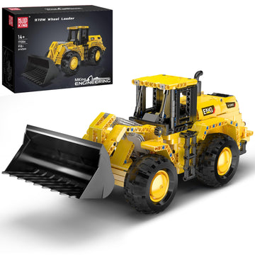 Mould King 17084 Wheel Loader Construction Toy, Buildable Bulldozer Construction Vehicle Building Set, Realistic Loading Shovel for Adult (910 PCS)