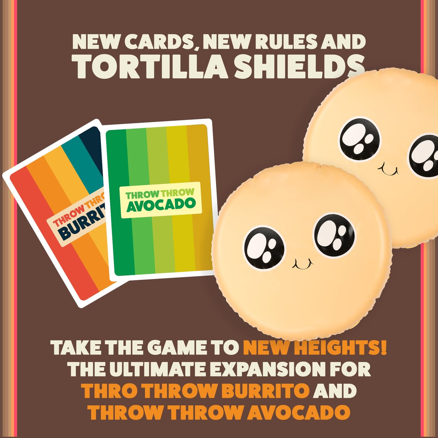 Exploding Kittens Block Block Burrito Expansion Pack 2-6 Players - Ages 7+ - 15 Minutes to Play - Original Game Required, Inflatable Shields - Party