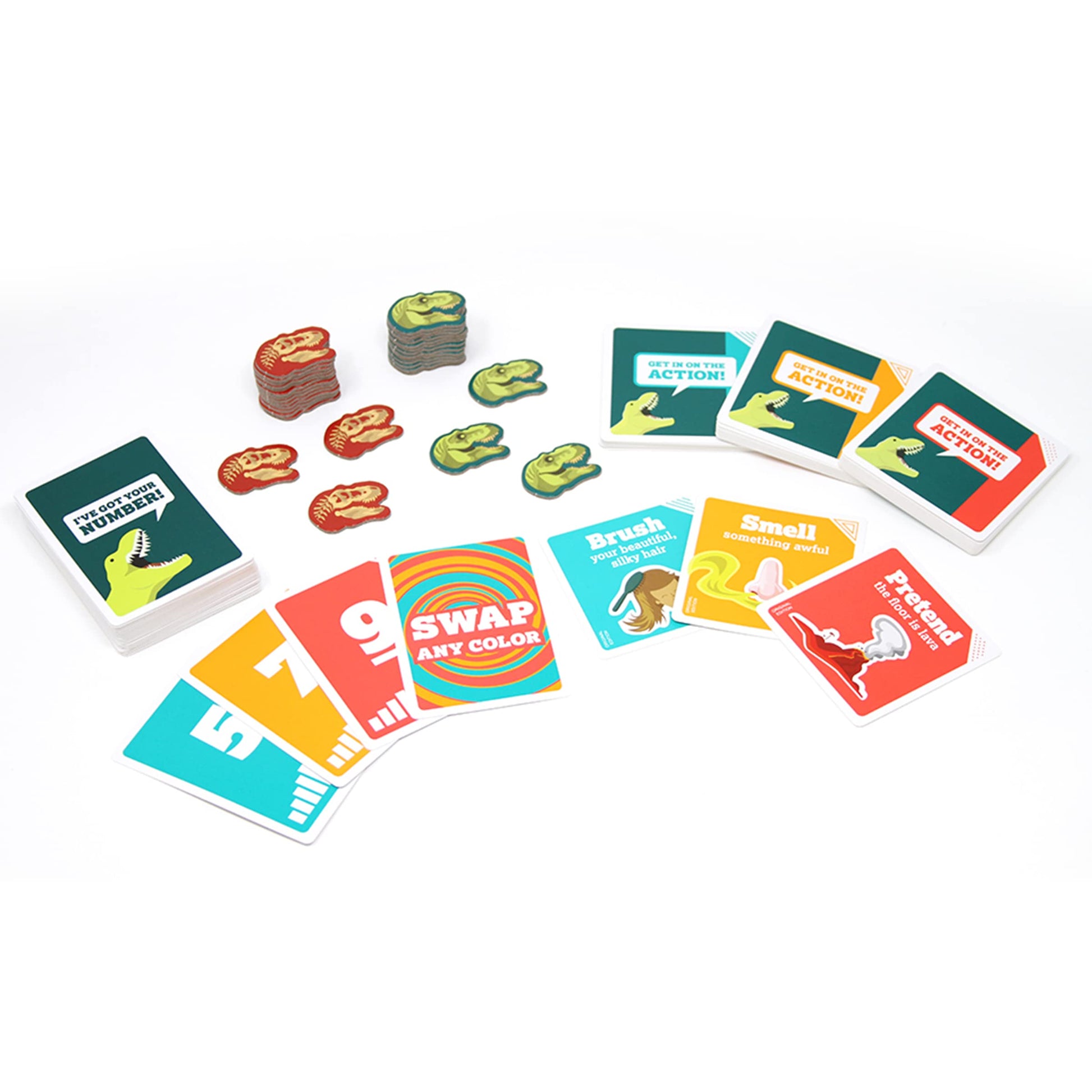 Exploding Kittens On a Scale of One to T-Rex 2-8 Players - Ages 7+ - 15 Minutes to Play - Charades Style Acting Card Game - Party Game, Family Game