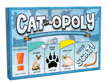 Cat-Opoly Board Game - The Property Trading Family Game with a Cat’s Meow! - for 2 to 6 Players Ages 8 and up