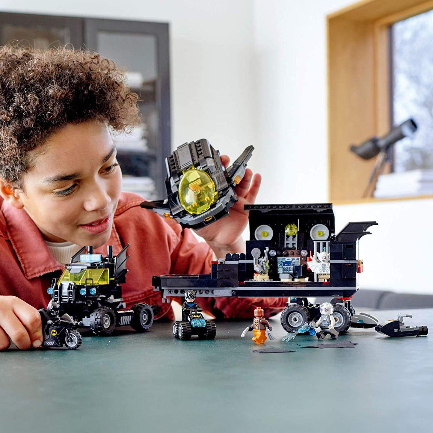 LEGO DC Mobile Bat Base 76160 Batman Building Toy, Gotham City Batcave Playset and Action Minifigures, Great ‘Build Your Own Truck’ Batman Gift for