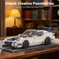 Mould King 27095 Viper ACR Speed Champion Technik Car Building Set & Acrylic Display Case, MOC Classic Race Cars Birthday Gifts for Adults/Teens