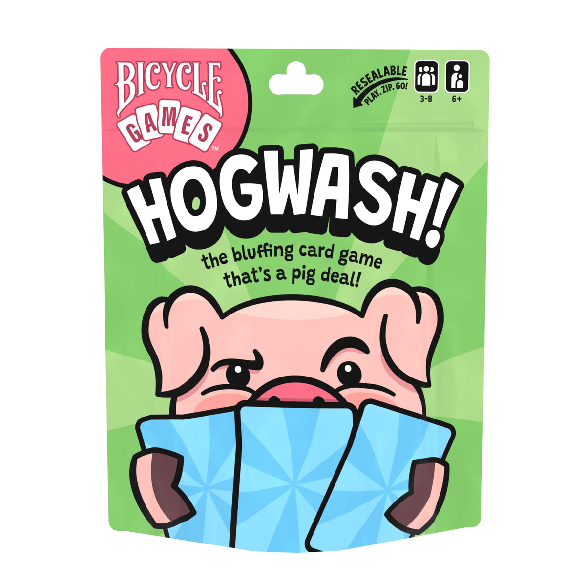 Bicycle Games Kids Collection x3- Hogwash, Trash, Cats in The Corner- Family-Friendly Strategy Card Game for Kids, Teens & Adults, Easy-to-Learn