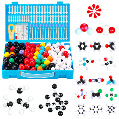 EXBEPE Organic Chemistry Molecular Model Kit 206pc Middle,High School Supplies, Educational Science Set Gift for Student to Learn Structure