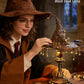 Fitaiengal Magic Hat Lamp Building Set Compatible with Lego- 698 PCS Brown & Gold Stars Night Light Kit - Gothic Desk Decor & Mystical Academy Gift