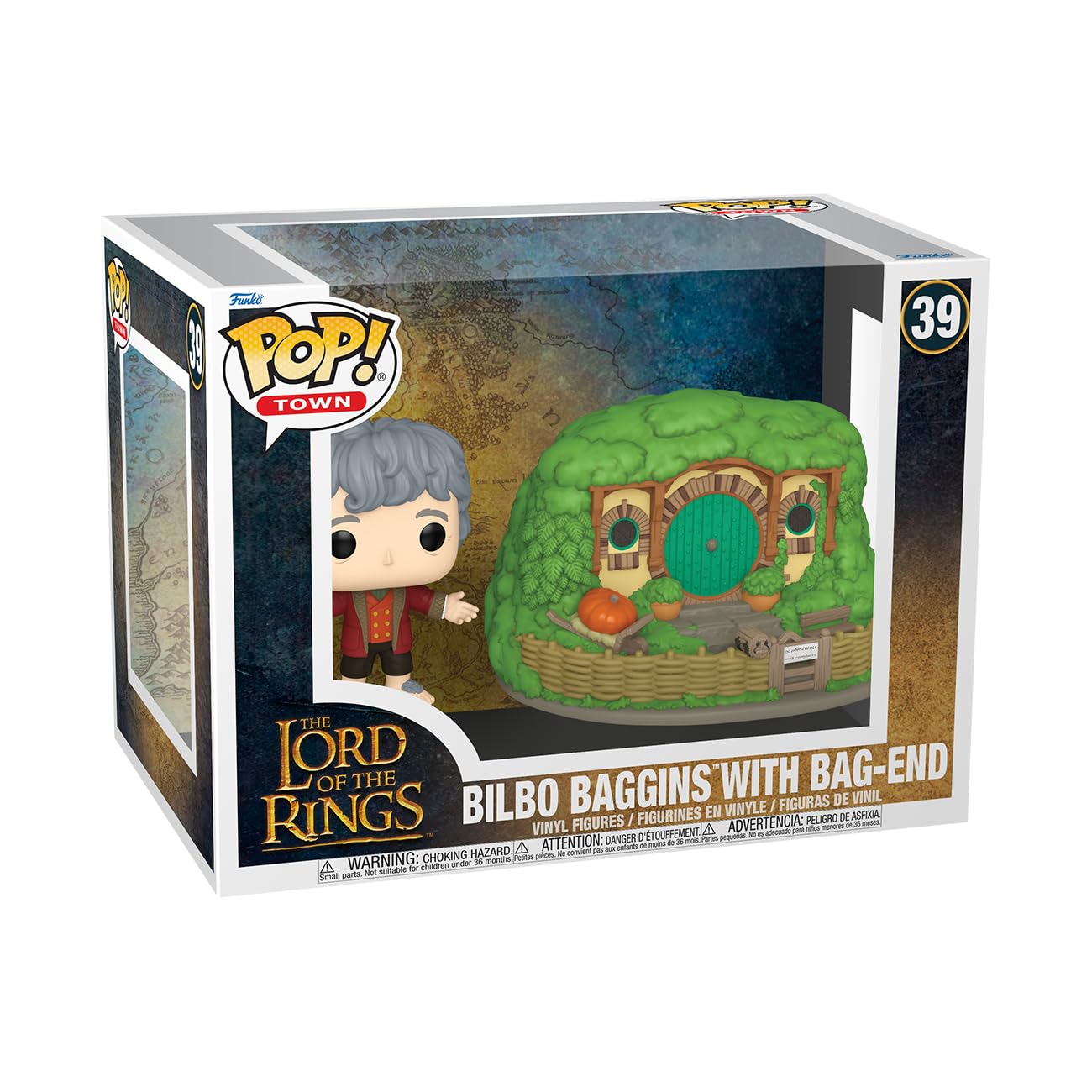 Funko POP! Town: Lord of the Rings - Bilbo Baggins & Bag End
