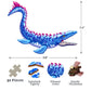 Boardwalk Puzzles Luxury Wood Puzzle - Mosasaurus Dinosaur Series Fun Size, 32 Pieces, Wooden Puzzle Activity for Adults, 9"x7"