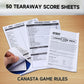 GSE Games & Sports Expert Canasta Cards Game Set, Includes 2 Decks Canasta Playing Cards with Point Values, a Revolving Card Tray, and 50 Score Sheets