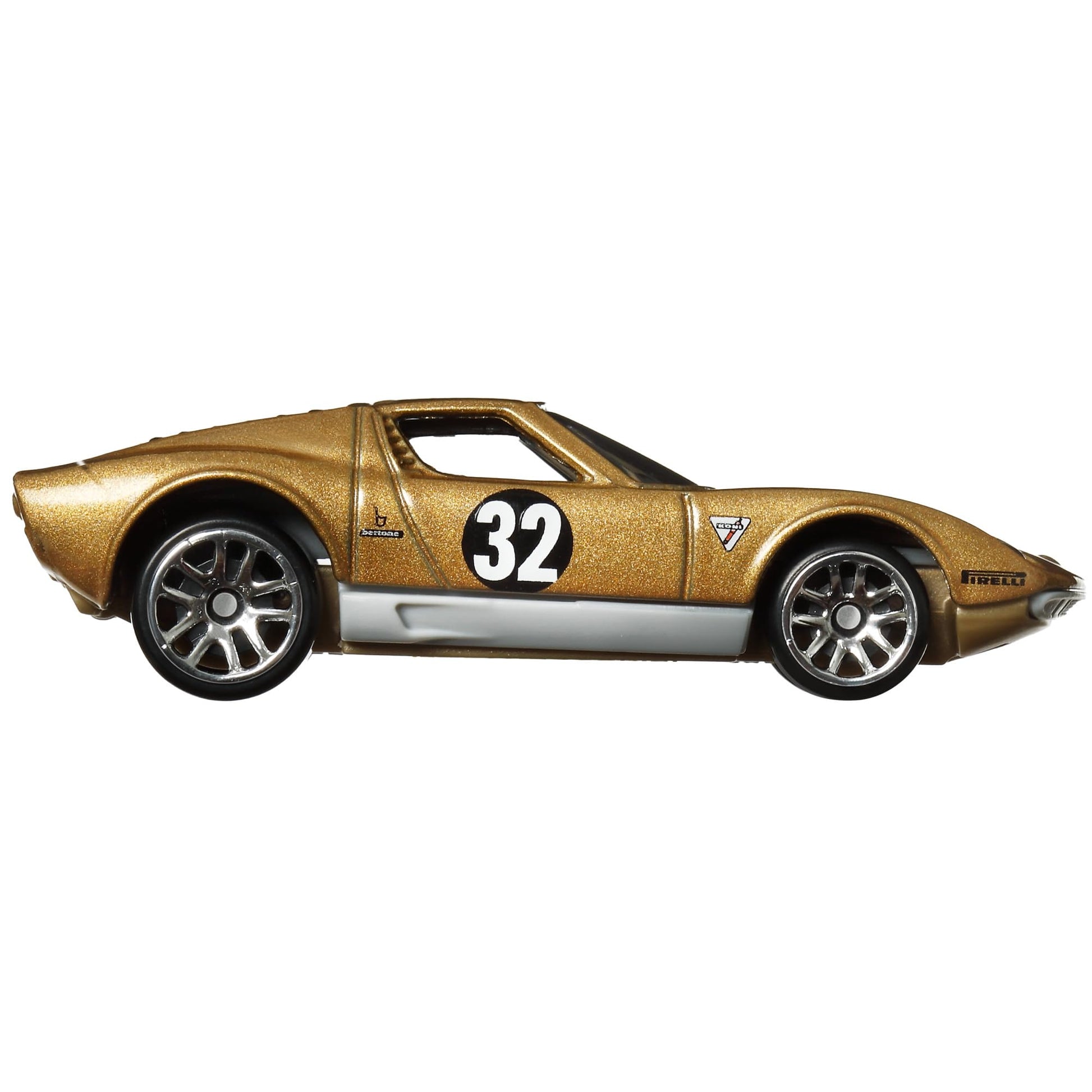 Hot Wheels 1971 Lamborghini Miura SV (Gold), Vintage Racing Club 4/6