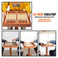 VEVOR 3-in-1 Chess Checkers Backgammon Table Set, 18 Inch Premium Wooden Chess Table, Deluxe Combo Game Table Furniture Set, Chess Set Board Game Gift