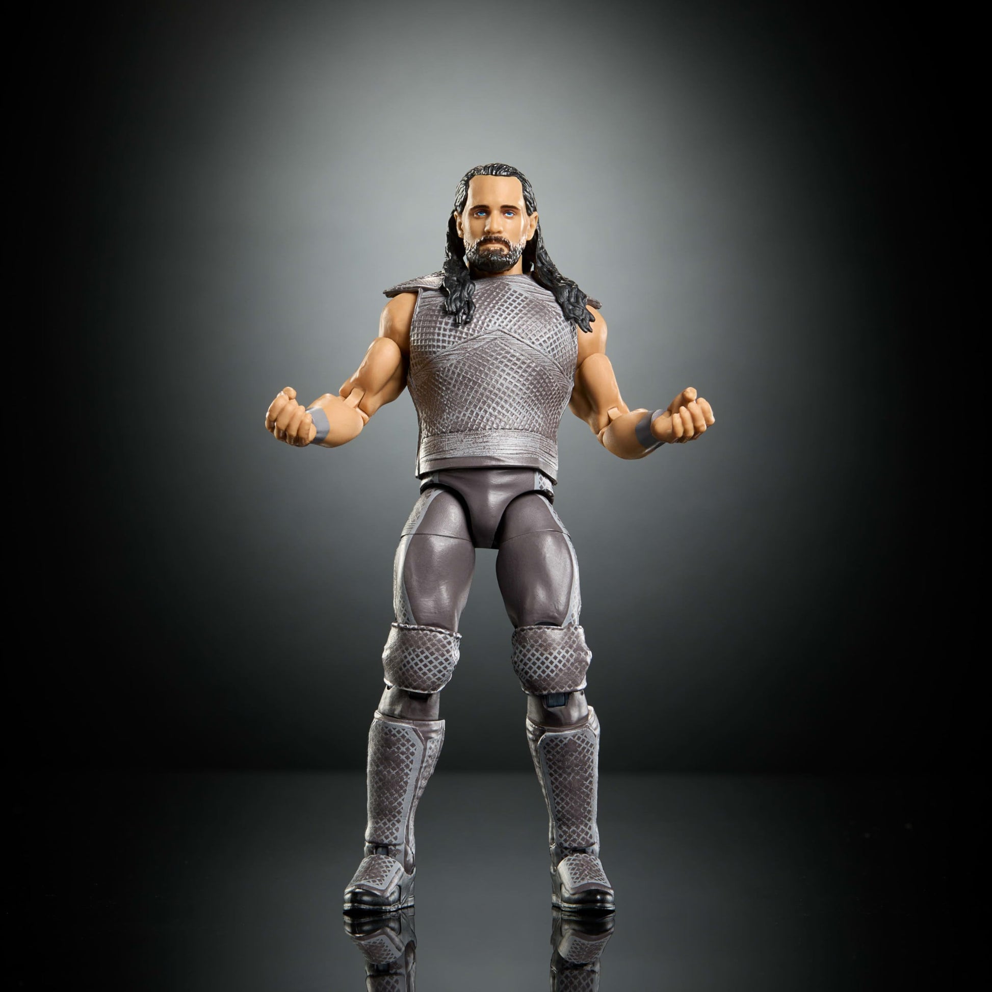 Mattel WWE Elite Collection Action Figure & Accessories, Premium Live Event Seth Rollins Set, Survivor Series with Sam Roberts Build-A-Figure Parts