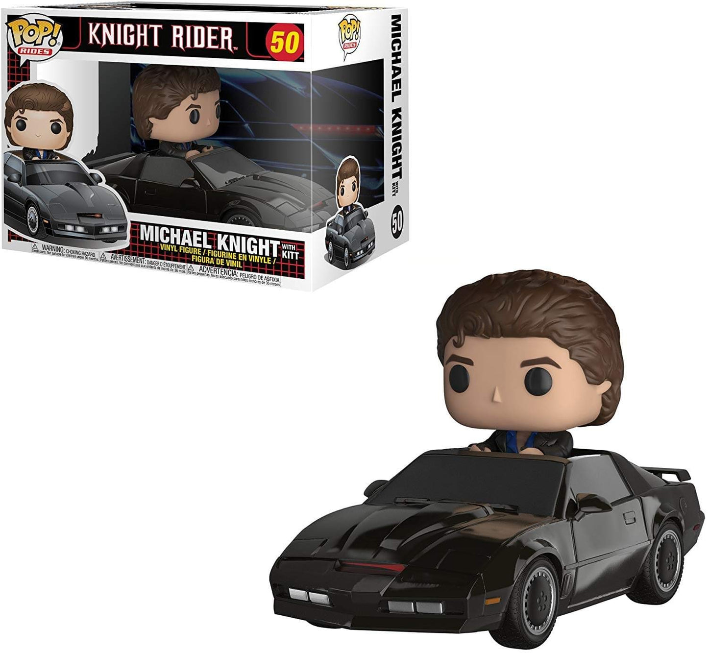 Funko Pop Ride: Knight Rider - Michael Knight with Kit Collectible Figure, Multicolor