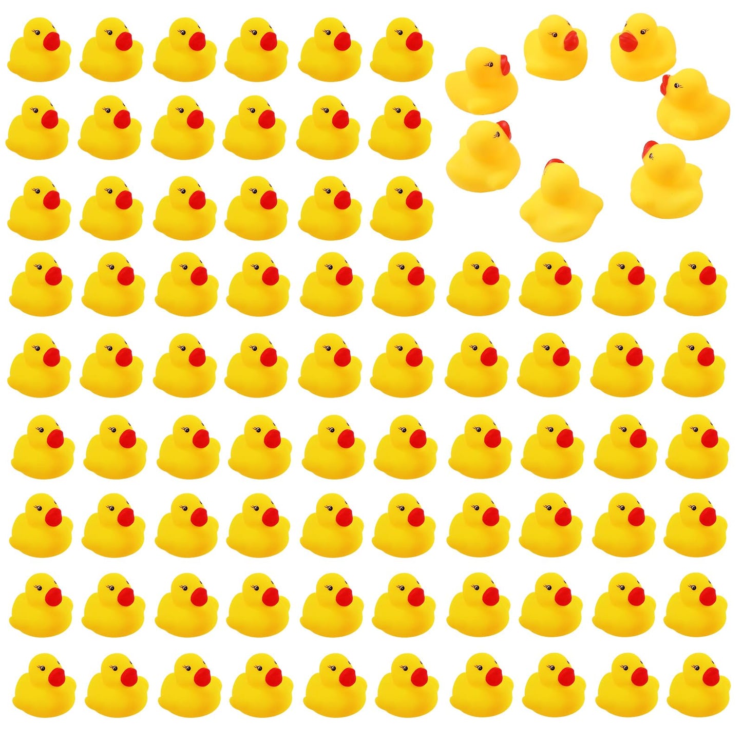 60PCS Rubber Duck - Bath Toys - Pool Toys - Mini Ducks Bulk for Kids Baby Shower Decorations Birthday Party Favors Gift Classroom Summer Beach Pool