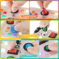 DINOTIME Busy Board, Montessori Educational Toy for 1 2 3 Years Old with LED Light, Travel Toys for 1+ Year Old Toddler Baby