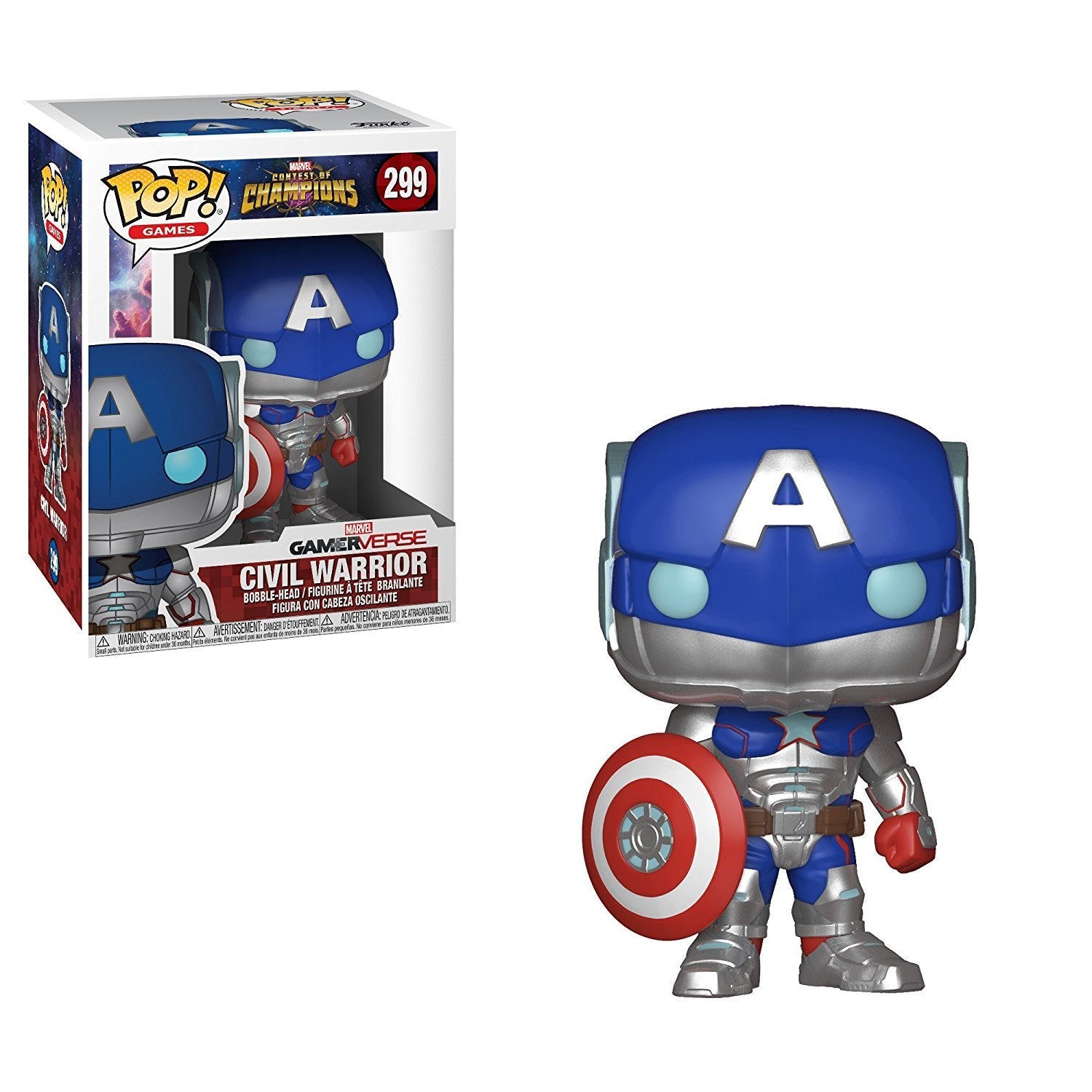 Funko Pop! Games: Marvel - Contest of Champions - Civil Warrior Collectible Figure
