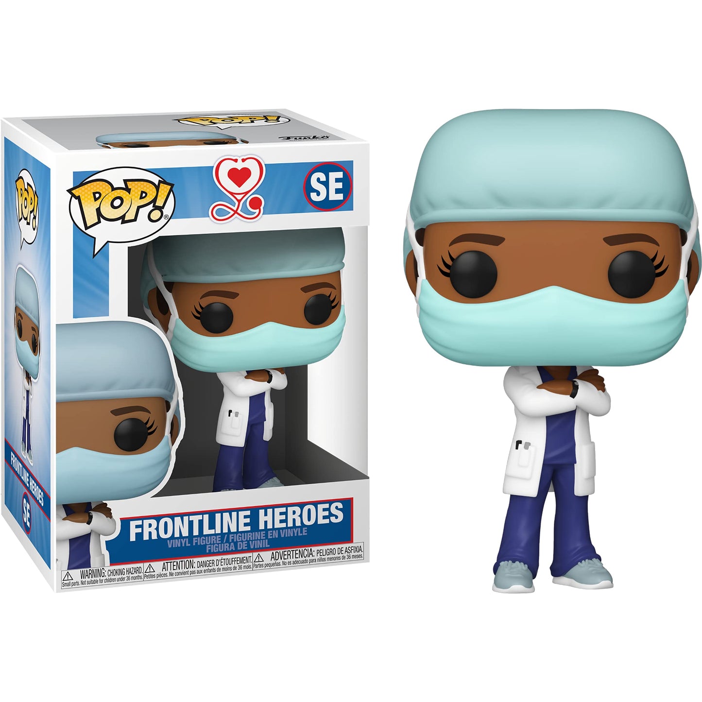 Frontline Heroes: Fun ko P o p ! Vinyl Figurine Bundle with 1 Compatible 'ToysDiva' Graphic Protector (SE - 54156 - B)