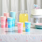 BLUE PANDA 12 oz Gender Reveal Paper Cups | Team Boy Team Girl Disposable Drinking Cups for Baby Shower Party Supplies and Decorations | 50-Pack Pink