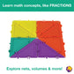 Geometiles 3D Building Set for Learning Math, Includes Many Online Activities,32-pc, Made in USA (Triangle/Rectangle)