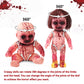 YYPLIAN 2pcs Halloween Creepy Dolls, 10 inch Bloody Haunted Doll Scary Hanging Zombie Dolls with Rope, Halloween Scary Horror Decoration Haunted House
