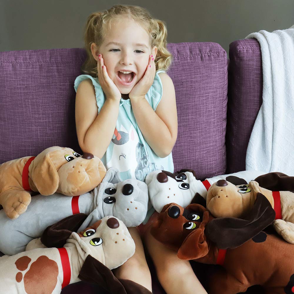 Basic Fun Pound Puppies Classic Stuffed Animal Plush Toy - Great Gift for Girls & Boys - 17" - Beige