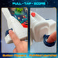 OLEOCA Space Pinball Machine - Tabletop Arcade Game with Obstacles, Pull-Rod Launcher, Flippers, UFO Targets & Astronaut Theme, 1-2 Player Mini