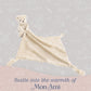 MON AMI Huggie The Bear Plush Lovey, 13.5-Inch Knotted Security Blanket