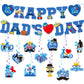 Anor Wishlife Fathers Day Hanging Swirl Decorations,Happy Fathers Day Banner,Dad Birthday Party,Hero,The Best Day Events,Celebrations,Together