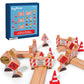 16 Pc Wooden Construction Signs and Traffic Cones - Construction Site Road Signs -Community Helpers Educational Preschool Street Track Accessories