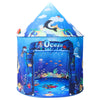 KIRKJUFELL Premium Under The Sea Kids Tent, Ocean Mermaid Play Tent for Kids as Gifts, Pop Up Princess Castle for Boys & Girls as Chirldren Playhouse