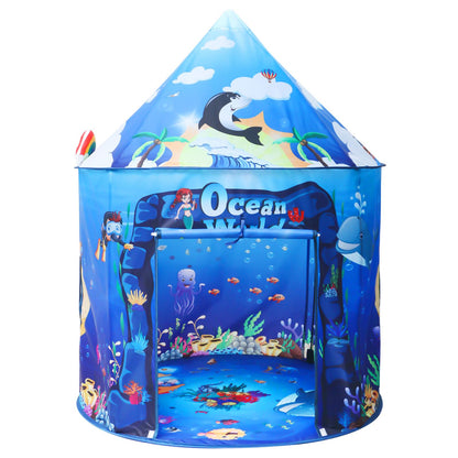 KIRKJUFELL Premium Under The Sea Kids Tent, Ocean Mermaid Play Tent for Kids as Gifts, Pop Up Princess Castle for Boys & Girls as Chirldren Playhouse