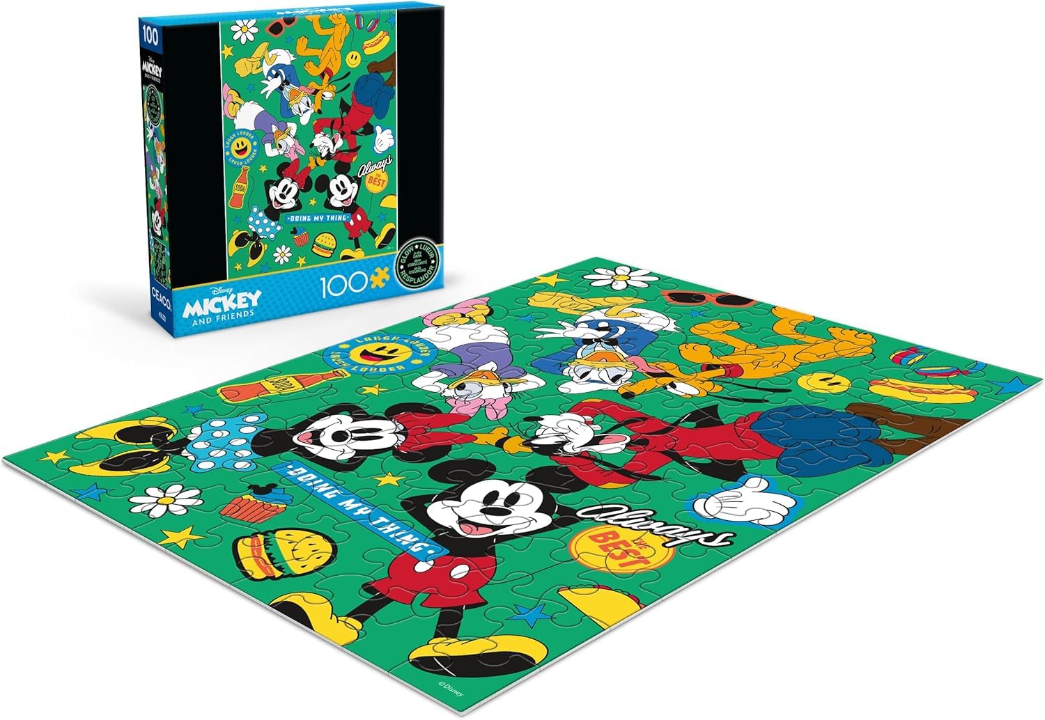 Ceaco - Disney Mickey and Friends - 100 Piece Puzzle for Kids Ages 6-8
